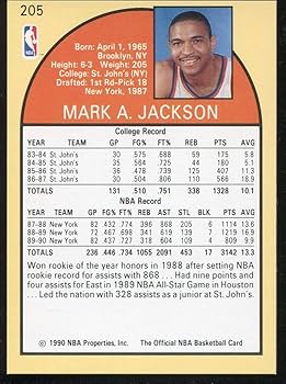 Amazon.com: 1990 Hoops Basketball Card (1990-91) #205 Mark